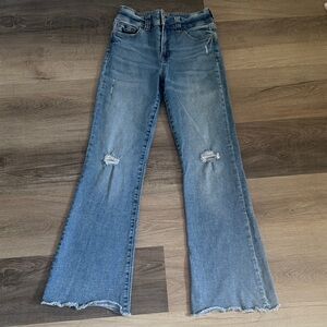 GAP Kids Light Blue Distressed Flare Jeans Size :14